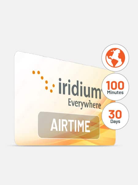 Iridium 100 mins Global Prepay Voucher - 30 day validity